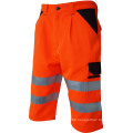 High visibility reflective tape short pants with pockets